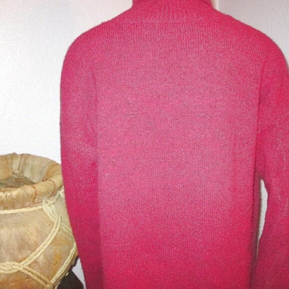 French Connection Women’s Sweater Size M Wool Blend Long Sleeve Turtleneck Nubby - Picture 10 of 12